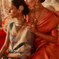 Lavender Kanjivaram Silk Saree with Rich Zari Weaving