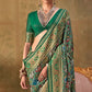 Dark Green Banarasi Silk Patola Saree with Rich Weave & Heritage Motifs