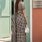 Elegant Grey Checked Saree in Cotton Silk with Designer Pallu