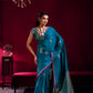 Elegant Teal Blue Soft Silk Saree for Women with Zari Woven Blouse