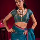 Elegant Teal Blue Soft Silk Saree for Women with Zari Woven Blouse