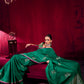 Emerald Green Soft Silk Saree for Women with Zari Weaving Border