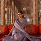 Lavender Kanjivaram Silk Saree with Rich Zari Weaving