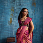 Magenta Pink Banarasi Kanjivaram Silk Saree with Rich Zari Work