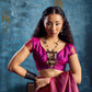 Magenta Pink Banarasi Kanjivaram Silk Saree with Rich Zari Work
