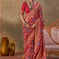 Maroon Red Banarasi Silk Patola Saree with Rich Weave & Heritage Motifs