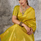Mustard Yellow Banarasi Kanjivaram Silk Saree with Rich Zari Work