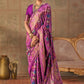 Purple Banarasi Silk Patola Saree with Rich Weave & Heritage Motifs