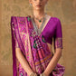 Purple Banarasi Silk Patola Saree with Rich Weave & Heritage Motifs