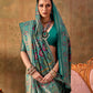 Rama Green Banarasi Silk Patola Saree with Rich Weave & Heritage Motifs