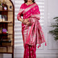 Rani Pink Banarasi Kanjivaram Silk Saree with Rich Zari Work