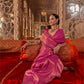 Rani Pink Kanjivaram Silk Saree with Rich Zari Weaving
