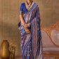 Royal Blue Banarasi Silk Patola Saree with Rich Weave & Heritage Motifs