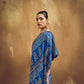 Royal Blue Printed Silk Saree with Ajrakh-Inspired Traditional Motifs