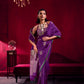 Royal Purple Banarasi Silk Saree for Women with Rich Zari Weaving