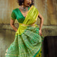 Women’s Lime Green Soft Silk Saree with Rich Woven Pallu